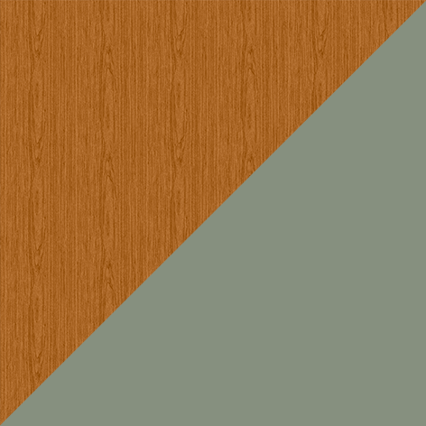 Cinnamon/Sage Green